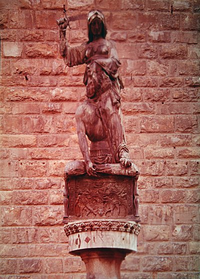 Judyta i Holofernes, 1460 (brąz) autorstwa Donatello