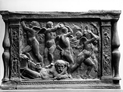 Bacchanal Putti, panel z podstawy „Judith and Holofernes” Sala dei Gigli autorstwa Donatello