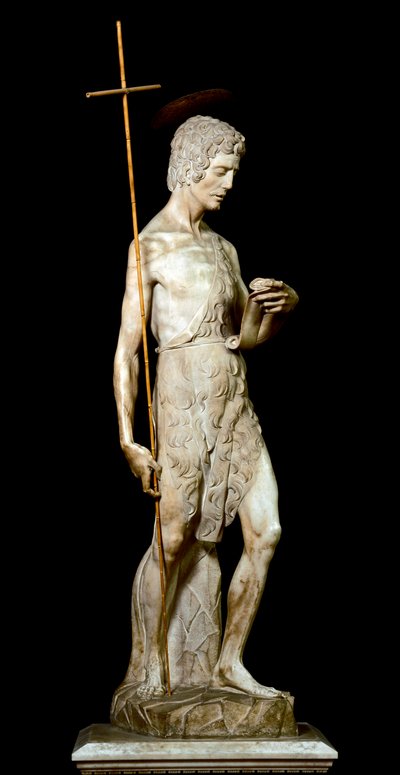 Marmurowa rzeźba św. Jana Chrzciciela autorstwa Donatello (Donato di Niccolo Bardi autorstwa Donatello