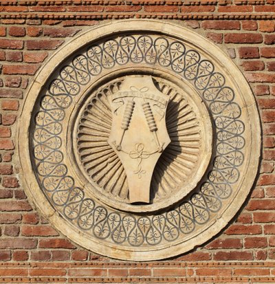 Rzeźbiona patera na absydzie bramante autorstwa Donato Bramante