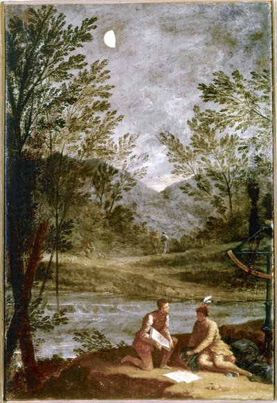 Obserwacje astronomiczne. 1711. (olej na płótnie) autorstwa Donato Creti