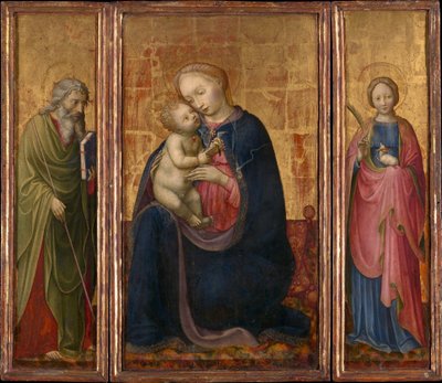 Madonna z Dzieciątkiem ze świętymi Filipem i Agnieszką, ca. 1425-30. autorstwa Donato de
