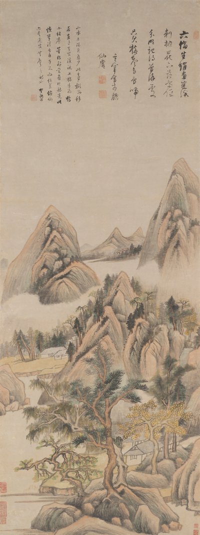 Wspomnienie rzeki Jian autorstwa Dong Qichang