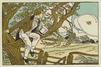 Młody John Keats (kolorowa litografia) autorstwa Donn P. Crane