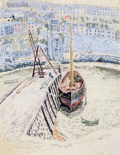 „Sans Pareil” w porcie Brixham, ok. 1931 r. autorstwa Dora Carrington