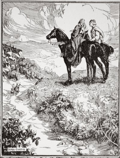 „Gdy czekają na małym leśnym pagórku”, 1905. autorstwa Dora Curtis