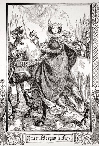 „Królowa Morgan le Fay”, 1905. autorstwa Dora Curtis