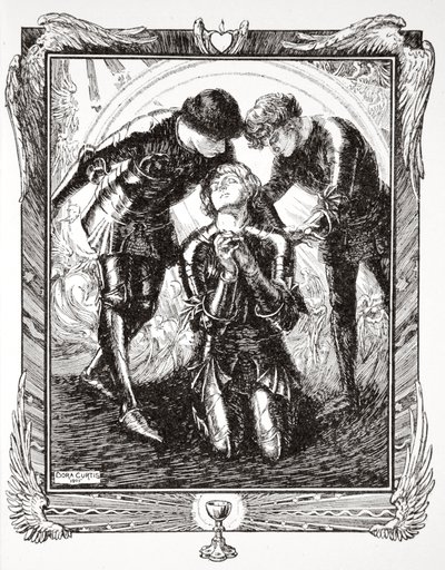 „Wtedy udali się do Sir Galahada”, 1905. autorstwa Dora Curtis