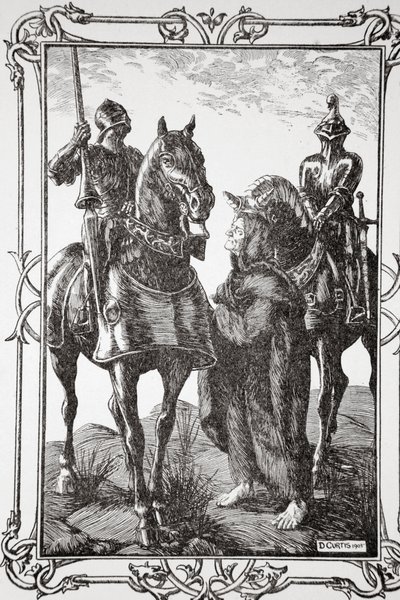 „Spotkali się ze starcem”, 1905. autorstwa Dora Curtis