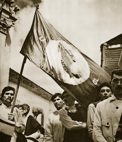 Członkowie Narodowego Związku Synarchistycznego, Meksyk, lata 30.-40. (fot. bw) autorstwa Doris Hedyn