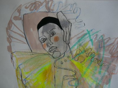 Abstrakcyjny portret modowy autorstwa Doris Schmitz