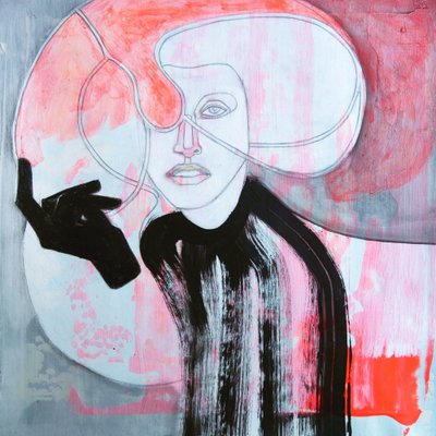 Abstrakcyjny portret modowy autorstwa Doris Schmitz