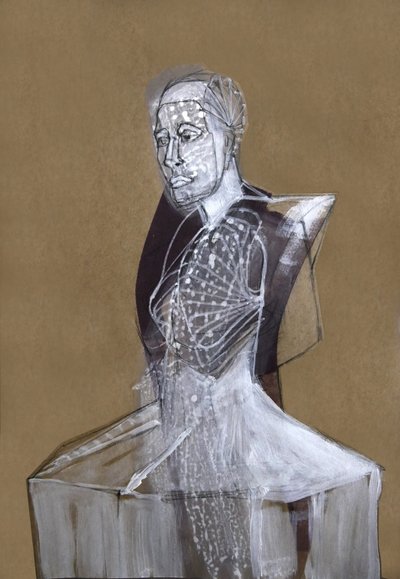 Abstrakcyjny portret kobiety autorstwa Doris Schmitz