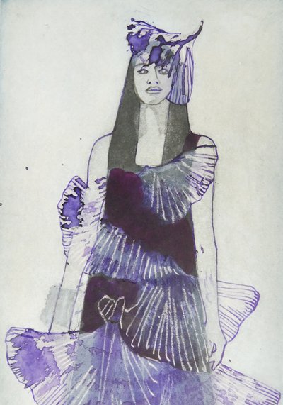 Elegancka moda w fioletowych barwach autorstwa Doris Schmitz