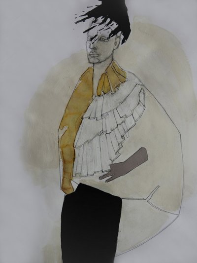 Elegancka sylwetka z falbanami autorstwa Doris Schmitz