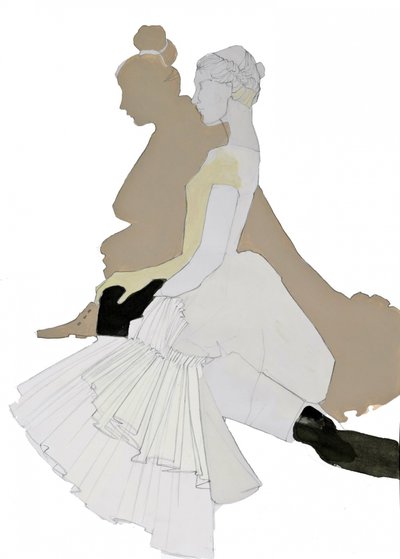 Elegancka sylwetka tancerki autorstwa Doris Schmitz