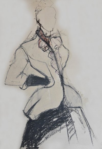 Elegancki szkic modowy autorstwa Doris Schmitz