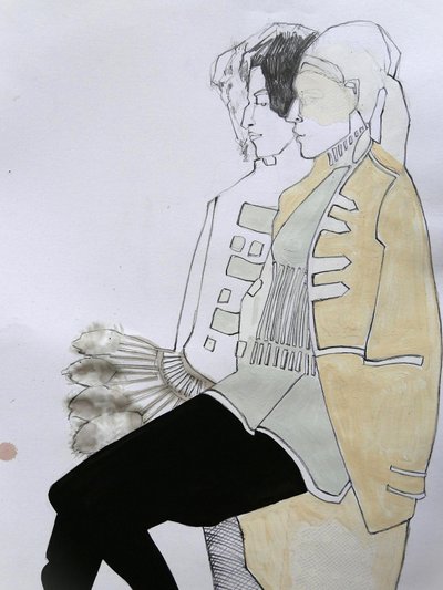 Elegancka para z epoki autorstwa Doris Schmitz