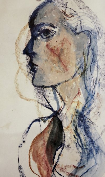 Wyrazisty niebieski profil autorstwa Doris Schmitz