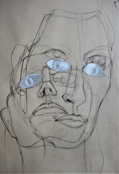 Portret „Wiele oczu” autorstwa Doris Schmitz
