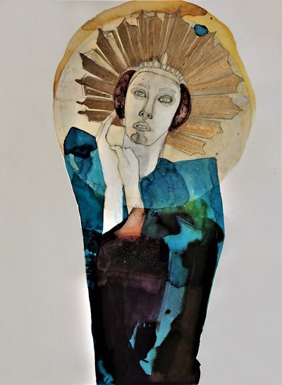 Regal Woman – Złota aureola autorstwa Doris Schmitz