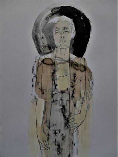 Spokojny, abstrakcyjny portret autorstwa Doris Schmitz