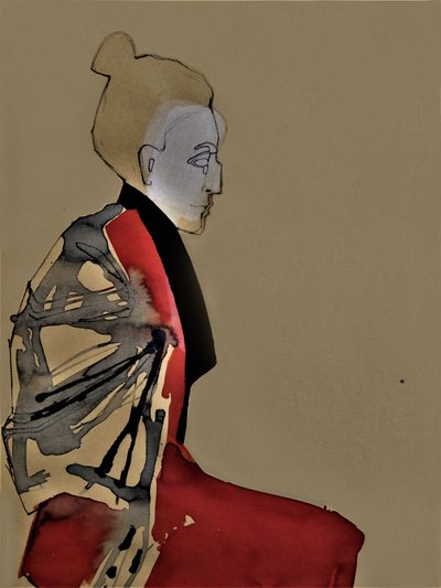 Spokojny portret w kimonie autorstwa Doris Schmitz