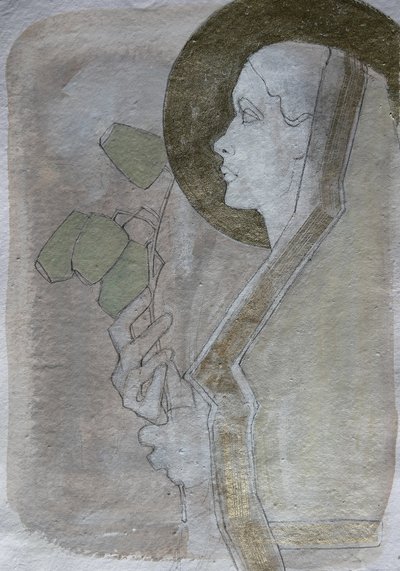 Serene Profile – złota aureola autorstwa Doris Schmitz