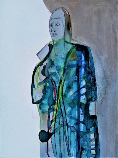 Kobieta w tartanie autorstwa Doris Schmitz