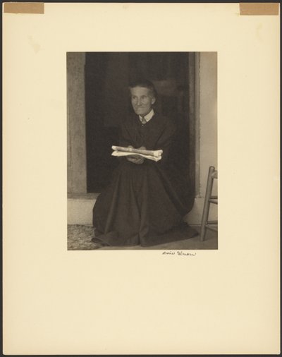Siostra Sarah, Shaker Settlement, Mt. Lebanon, Nowy Jork autorstwa Doris Ulmann