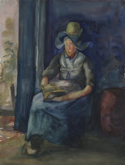 Holenderka w pozycji siedzącej autorstwa Dorothea Adelheid Dreier