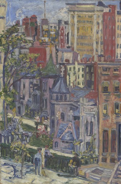 Nowy Jork: Mały Kościół za rogiem, 1920 autorstwa Dorothea Adelheid Dreier
