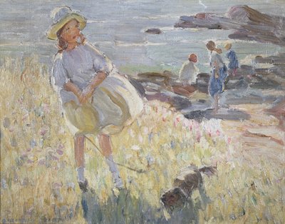Na klifach (olej na płótnie) autorstwa Dorothea Sharp