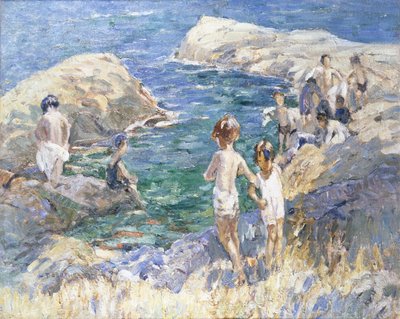 Na skałach (olej na płótnie) autorstwa Dorothea Sharp
