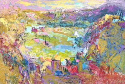 Tętniąca życiem miejscowość Valley Village autorstwa Dorothy Fagan