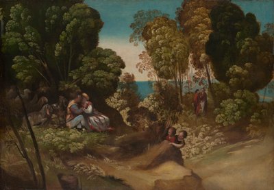 Trzy wieki człowieka, ok. 1515-20 (olej na płótnie) autorstwa Dosso Dossi