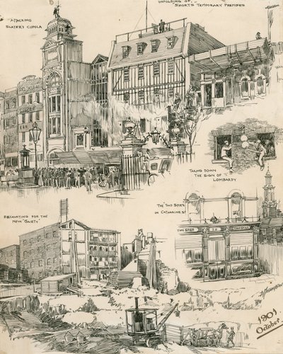 Szkice Londynu z października 1901 r. (rycina) autorstwa Douglas Macpherson