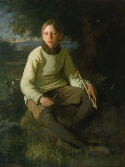 Chłopiec ze strzałą, 1903. autorstwa Douglas Volk