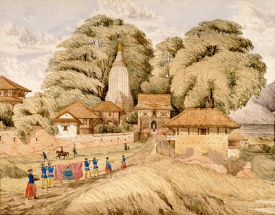 Narain - Hitthee, niedaleko Kathmandoo, Nepal autorstwa Dr. Henry Ambrose Oldfield