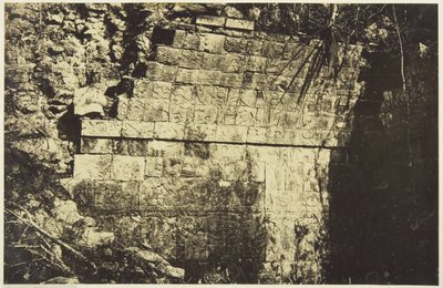 Pałac Cyrkowy w Chichen-Itza, wnętrze pokoju autorstwa Désiré Charnay