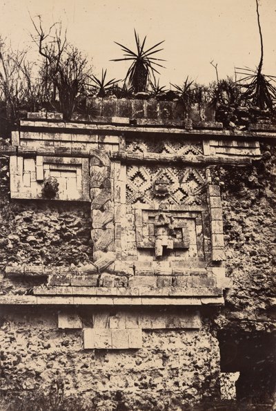 Uxmal, indyjska płaskorzeźba, Pałac Zakonnic (Uxmal, Bas Relief de l