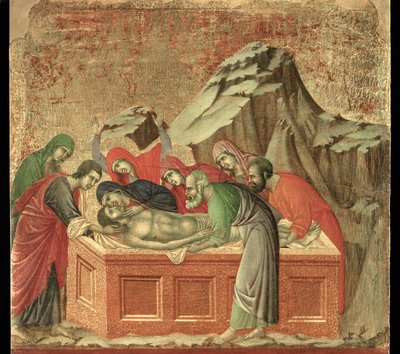 Ołtarz Maesta, namalowany w latach 1308-1311 dla katedry w Sienie autorstwa Duccio di Buoninsegna