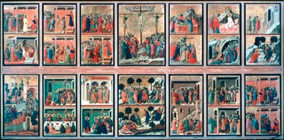 Maesta, Opowieści męki, 1308-1311 autorstwa Duccio di Buoninsegna