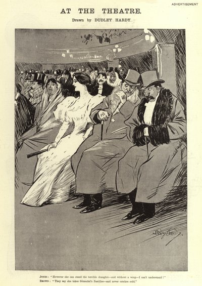 Reklama, Pastylki Geraudela autorstwa Dudley Hardy