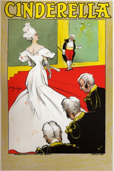 Literatura. Bajki. Kopciuszek. Plakat Dudleya Hardy