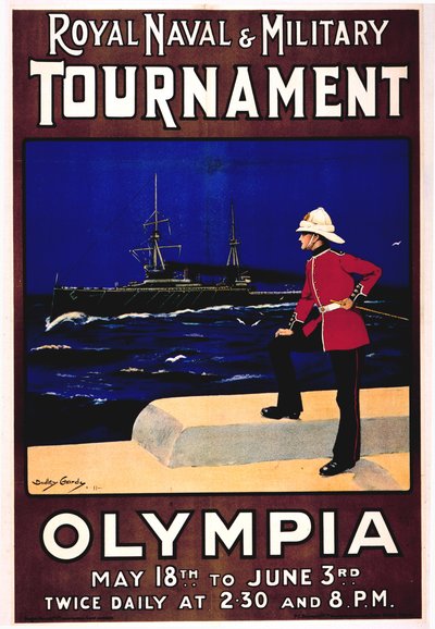 Królewski Turniej Marynarki Wojennej i Wojska, 1911 autorstwa Dudley Hardy