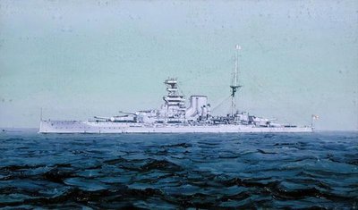 HMS Królowa Elżbieta autorstwa Duff Tollemache