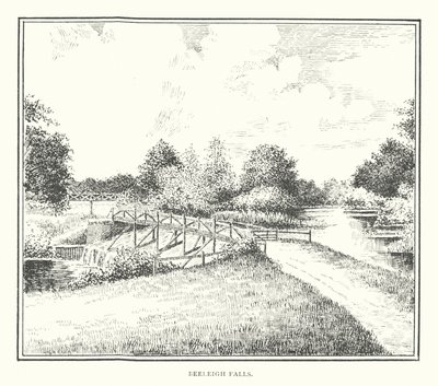Beeleigh Falls (litografia) autorstwa Duncan Moul