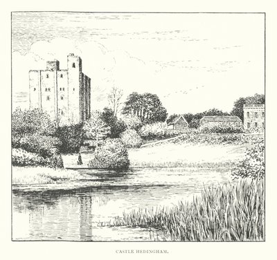 Castle Hedingham (litografia) autorstwa Duncan Moul