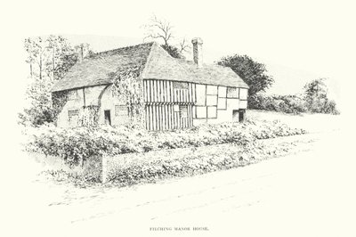 Filching Manor House (litografia) autorstwa Duncan Moul